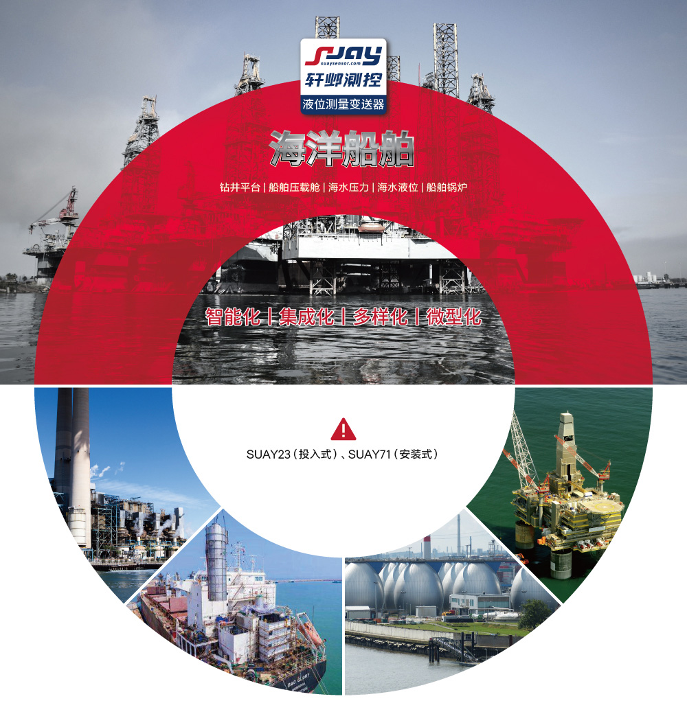海洋船舶（鉆井平臺、船舶壓載艙、海水壓力、海水液位、船舶鍋爐